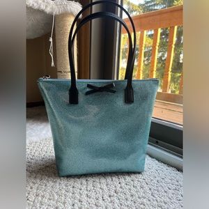 Kate Spade Blue Glitter Tote